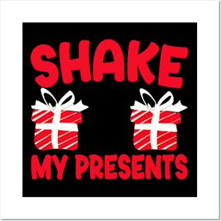 Shake My Presents Jingle My Balls Couples Merry Christmas Posters and Art